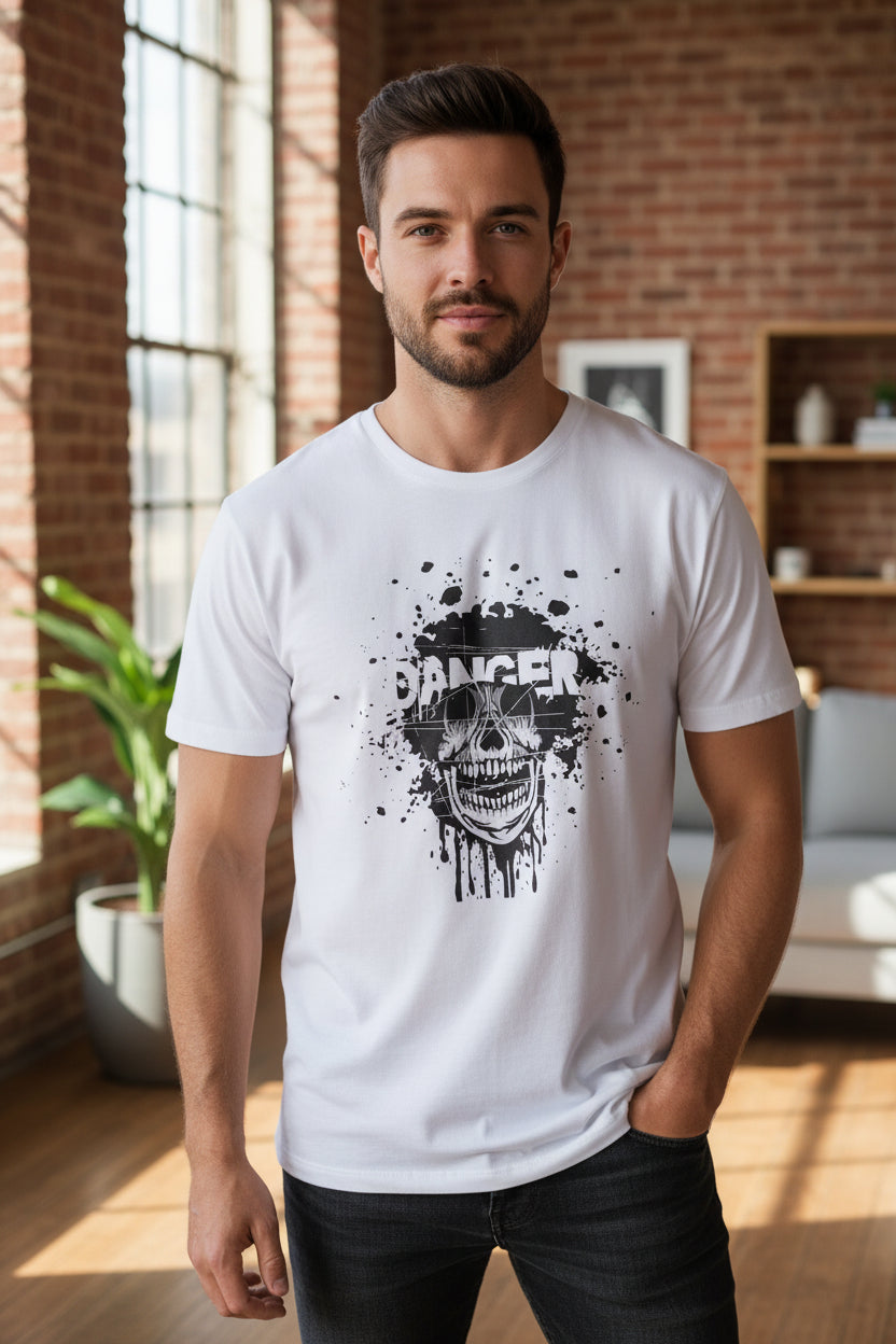 Danger Skull T Shirt